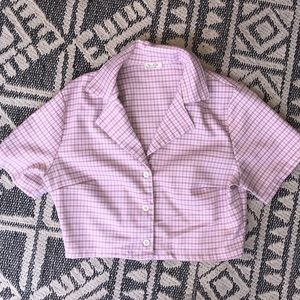 Plaid Brandy Melville Cropped Top